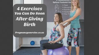 4 POSTNATAL EXERCISES TO AID RECOVERY POST CHILDBIRTH [upl. by Enneles]