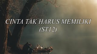 ST12  Cinta Tak Harus Memiliki LIRIK [upl. by Noellyn]