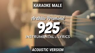 925  Ardhito Pramono InstrumentalLyrics  by Ruang Acoustic Karaoke  Male [upl. by Ellennad741]