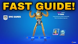 How To COMPLETE ALL P1000 QUESTS CHALLENGES in Fortnite Quests Pack Guide [upl. by Hsreh]