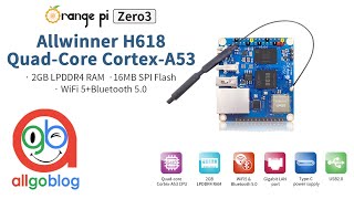 Orange Pi Zero 3 allwinner h618 RAM 2GB with Orange PI OS Arch [upl. by Teresina]