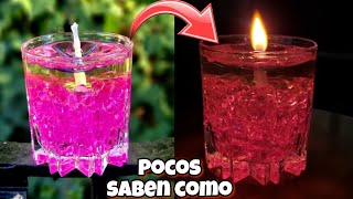 NUNCA MAS vuelvas a comprar VELAS Como hacer una vela ecológica casera e infinita MUY FACIL [upl. by Anon49]