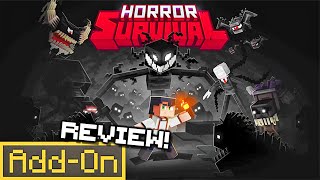 HORROR SURVIVAL ADDONS 20 Terrifying Monster in Minecraft Survival indepth review [upl. by Barker]