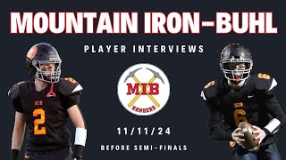 Mountain IronBuhls Derik Dahl and Micaden Clines Talk About Their Upcoming SemiFinal Game [upl. by Acinnad414]