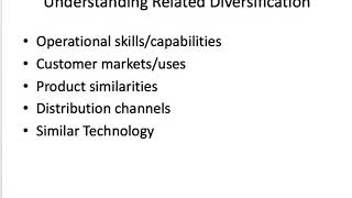 Corporate Strategy 7 Diversification Strategies [upl. by Abdul]