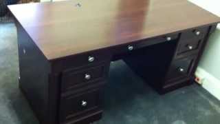 Sauder executive office desk assembly service video in Baltimore by Furniture Assembly Experts LLC [upl. by Craig238]