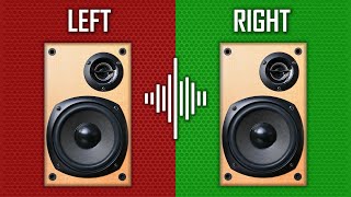 Left Right Sound Test to Check your Speakers Stereo Channel Audio Check [upl. by Izmar]