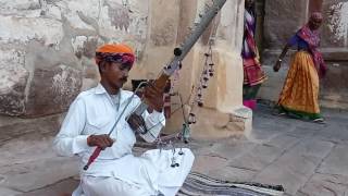 Traditional Music Instrument Ravanahatha At Mehrangarh Fort Jodhpur [upl. by Corine274]