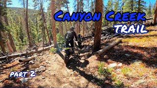 Canyon Creek Trail Part 2 Sargents Colorado October ENDURO Trail riding single track ADVENTURES [upl. by Gui]