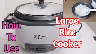 Russell Hobbs 27040 Large Rice Cooker How To Use amp Review [upl. by Llerihs720]