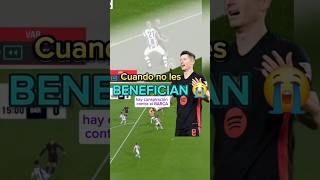 FUERA DE JUEGO Lewandowski  No se quejaban cuando les BENEFICIABA la tecnología 🤔 FCBarcelona [upl. by Nnailuj572]