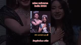 MISS UNIVERSE INDIA 2024  4TH RUNNERS UP RUOPFUZHANO WHISO  missuniverse fashionmodel fashion [upl. by Nostaw]