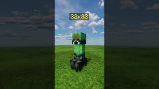 Minecraft Creeper Texture Pack 8x 16x 32x 64x 512x shorts [upl. by Cally577]