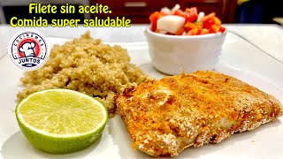 Manera perfecta y correcta de cocinar filete de pescado 🐟 Receta saludable [upl. by Annauqaj403]