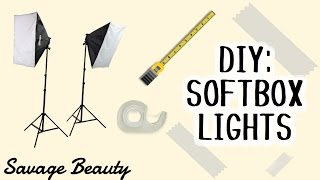 DIY  How To Create Soft Box Lights  Savage Beauty [upl. by Airtened]