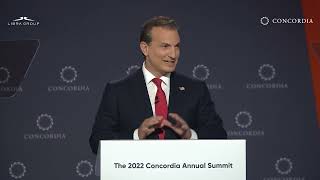 “Inspiration Awaits” – Keynote Address from George Logothetis  2022 Concordia Annual Summit [upl. by Newbill]