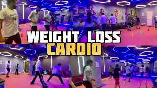 gym cardio workout to lose belly fat  cardio class at Gym lose Full body fat [upl. by Bonner]