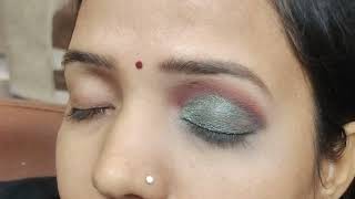 mehndi eye look kaise banayestep by step tutorial [upl. by Atsirhcal]