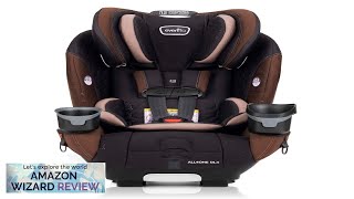 Evenflo EveryFitAll4One 3in1 Convertible Car Seat wQuick Clean Cover Belmont Brown Review [upl. by Anaik]