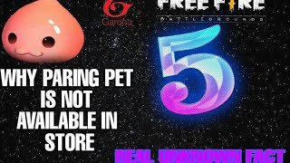 why poring pet is not available in stor TOP 5 UNKNOWN FACT IN FREE FIRE [upl. by Eliades800]