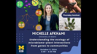 Thurs Seminar Understanding the ecology of microbiomeplant interactions from genes to communities [upl. by Nylasej373]