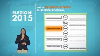 Elezioni Comunali e Regionali 2015  Veneto quotCome si votaquot [upl. by Heyward]