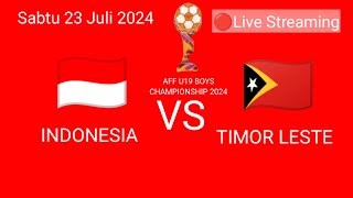 Live Indonesia vs Timor Leste U19 Asean Championship u19 gol ke 3 [upl. by Vorfeld]