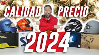 TOP mejores CASCOS moto 🚨 RELACIÓN CALIDAD PRECIO 2024 🔝 [upl. by Bainbrudge350]