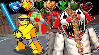 Using CUSTOM HEARTS In Carnival of Terror Roblox Obby [upl. by Cattan]