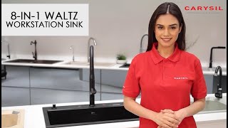 Carysil Waltz 8in1 Workstation Sink [upl. by Carrol]