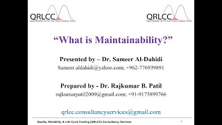 What is Maintainability Definition of maintainability and different terms used in it  English [upl. by Jacoba]