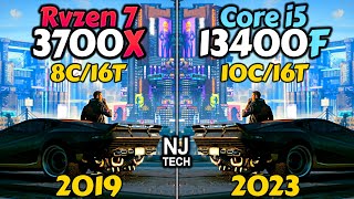 R7 3700X vs i5 13400F  RTX 4070 and RX 6750 XT [upl. by Acinomaj]