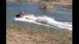 Snowmobile watercross part 1 [upl. by Lodhia]