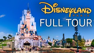 4K Disneyland Paris  Complete Walkthrough  Summer 2021 [upl. by Mur]