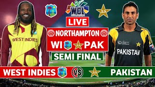 WCL 2024 Live Pakistan vs West Indies Semi Final Live Scores  PAK vs WI Live Scores amp Commentary [upl. by Emmalyn39]