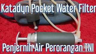 Katadyn Pocket Water Filter Standar TNI [upl. by Nylle]