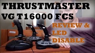 Thrustmaster T16000M FCS Review and Light Disable [upl. by Lennad]