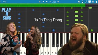 Jaja Ding Dong  with lyrics  Eurovision The Story of Fire Saga  Netflix Piano Tutorial [upl. by Rye]