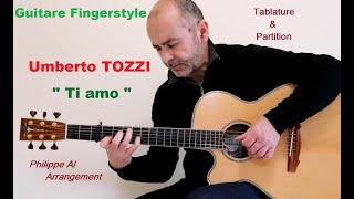 Umberto Tozzi  Ti Amo  Guitar Fingerstyle [upl. by Aleinad175]