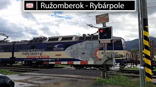 Železničné priecestie Ružomberok  Rybárpole SK  1592022  AŽD71AŽD97 [upl. by Walcoff]