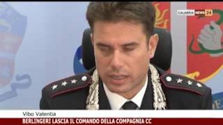 BERLINGERI LASCIA IL COMANDO DELLA COMPAGNIA CARABINIERI [upl. by Ajnek]