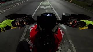 Ducati Hypermotard Pure Sound  Night Ride [upl. by Adlez]