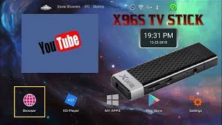 Новинка Маленький но мощный X96S TV Stick на новом процессоре Amlogic S905Y2 Android 81 Обзор [upl. by Akehsal]