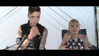 BLACK VEIL BRIDES ANDY BIERSACK amp JULIET SIMMS INTERVIEW EXCLUSIVE COMPLETE [upl. by Aneral]