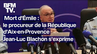 quotCertains vêtements dÉmile ont été retrouvésquot annonce le procureur de la République [upl. by Fidelio]