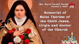 October 1 2024  Memorial of Saint Thérèse of the Child Jesus virgin and doctor of the Church [upl. by Ahsasal464]