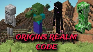 BEST ORIGINS REALM CODE FOR MINECRAFT BEDROCK EDITION [upl. by Iadrahs253]