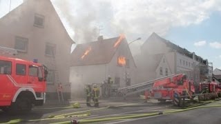 Freiwillige Feuerwehr Griesheim  Schauübung am 06042014 [upl. by Nauqe886]