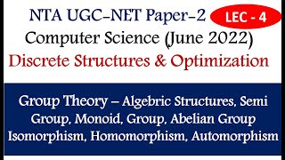 Group Theory Properties  Isomorphism  Homomorphism  Automorphism  Lec4  Ankita Sood [upl. by Katlin]