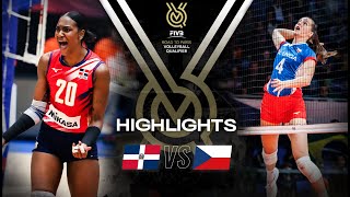 🇩🇴 DOM vs 🇨🇿 CZE  Highlights  Womens OQT 2023 [upl. by Ilrebmik366]